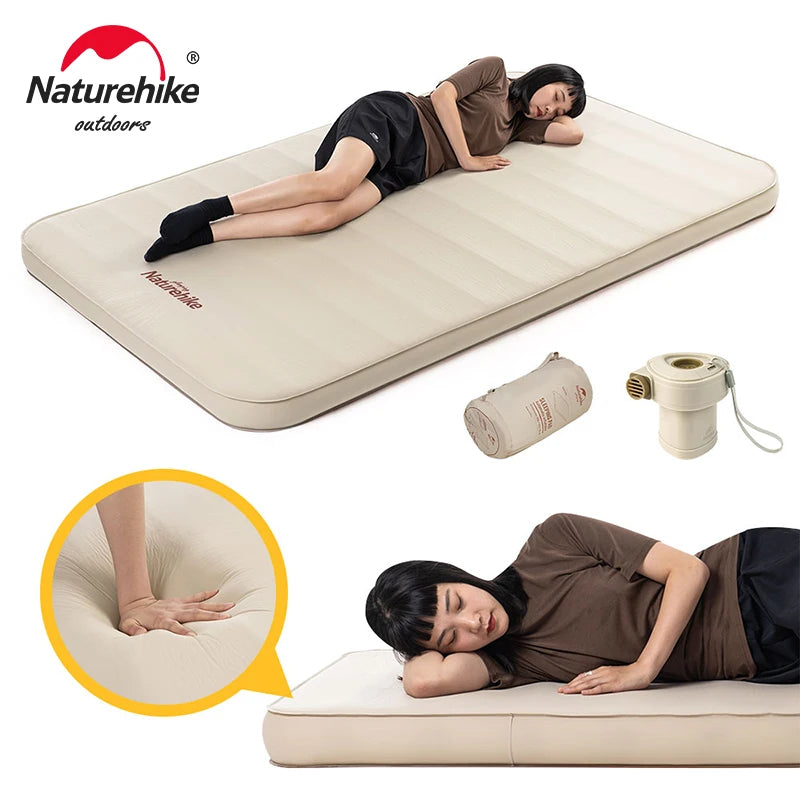 Naturehike Inflatable Mattress C10 Self-inflating Mattress 10cm Double Air Mattress Tourist Inflating Camping Mattress Pad