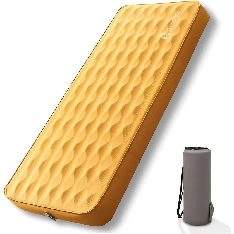 AIRLAX Inflatable Sleeping Mat, Self-Inflatable Camping Mattress, with Its Own Air Pump, Suitable for Camping and Picnics
