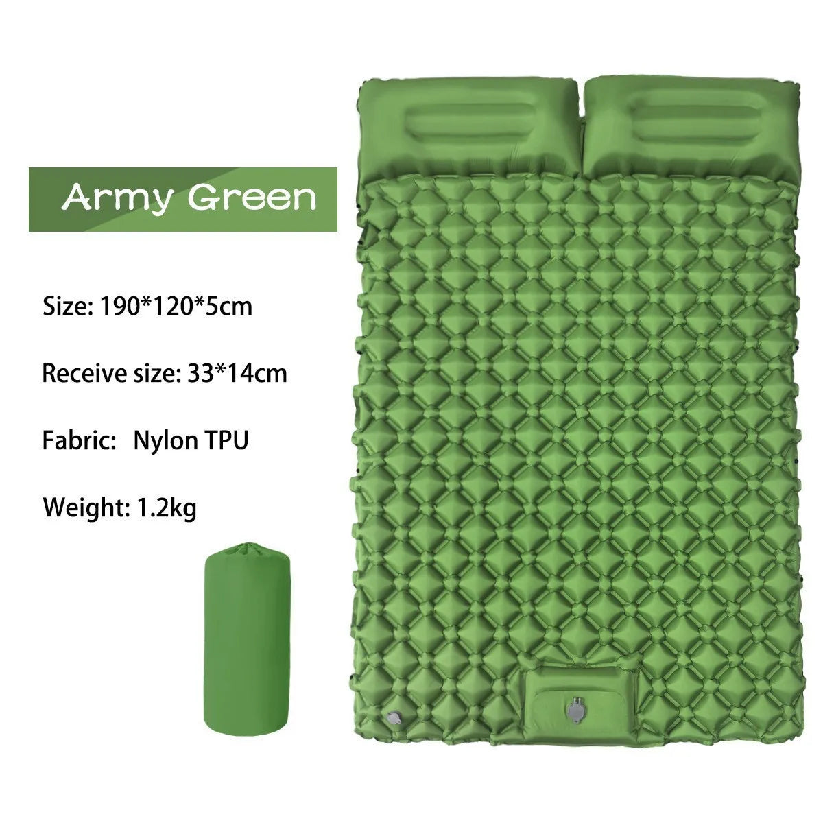 Inflatable Camping Mats Air Mattress With Pillow Outdoor Tourist Sleeping Pad Self-Inflating Mattress For Hiking Climbing