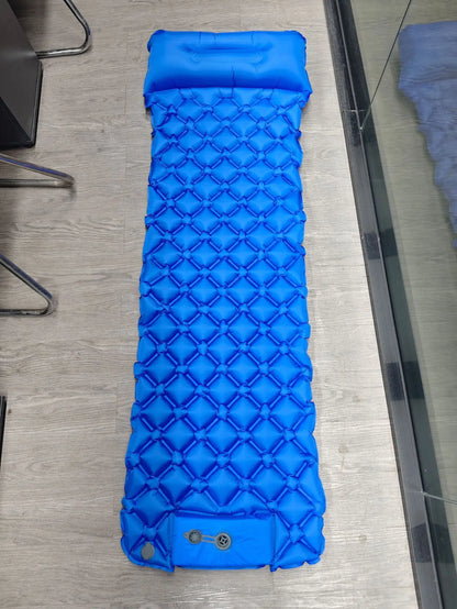 Inflatable Camping Mats Air Mattress With Pillow Outdoor Tourist Sleeping Pad Self-Inflating Mattress For Hiking Climbing