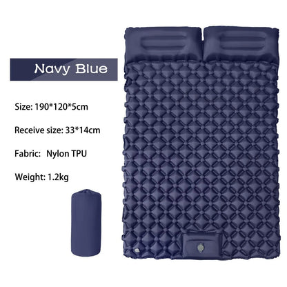 Inflatable Camping Mats Air Mattress With Pillow Outdoor Tourist Sleeping Pad Self-Inflating Mattress For Hiking Climbing