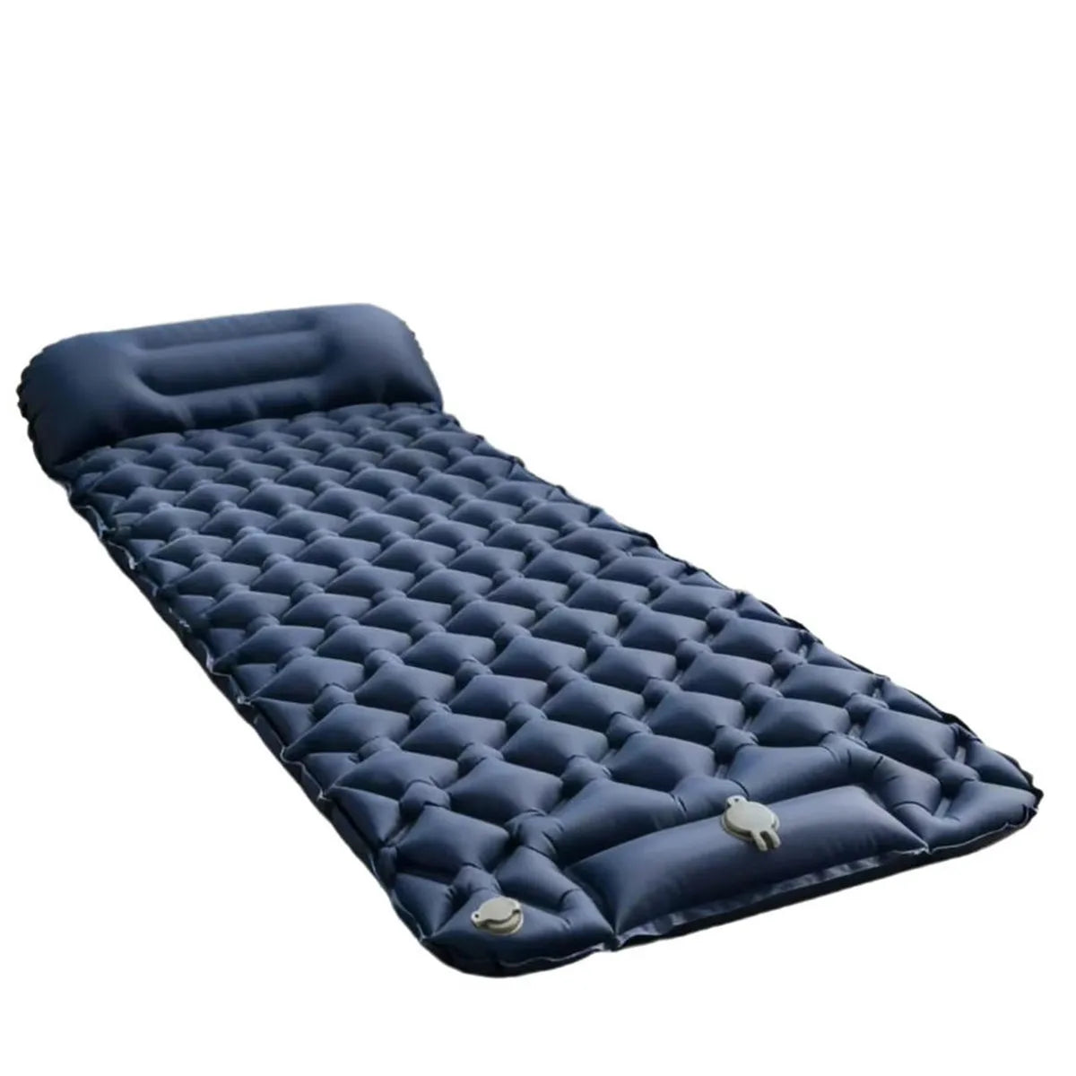 Automatic inflating mattress for outdoor camping tents, sleeping pad, foot-activated convenient inflatable pad, single or double