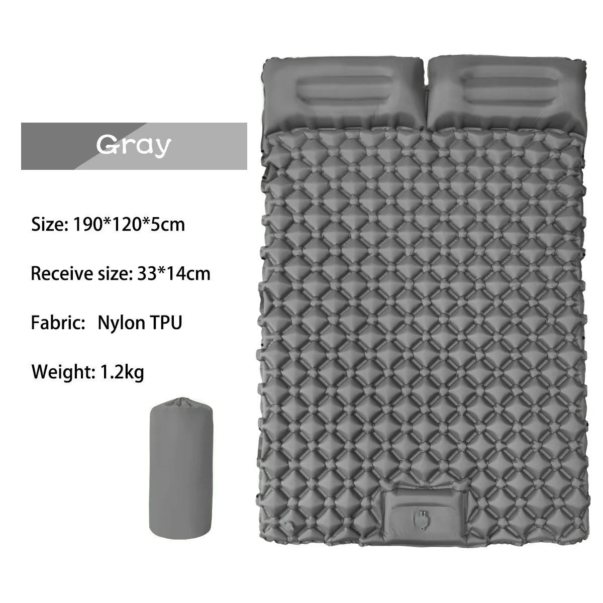 Inflatable Camping Mats Air Mattress With Pillow Outdoor Tourist Sleeping Pad Self-Inflating Mattress For Hiking Climbing