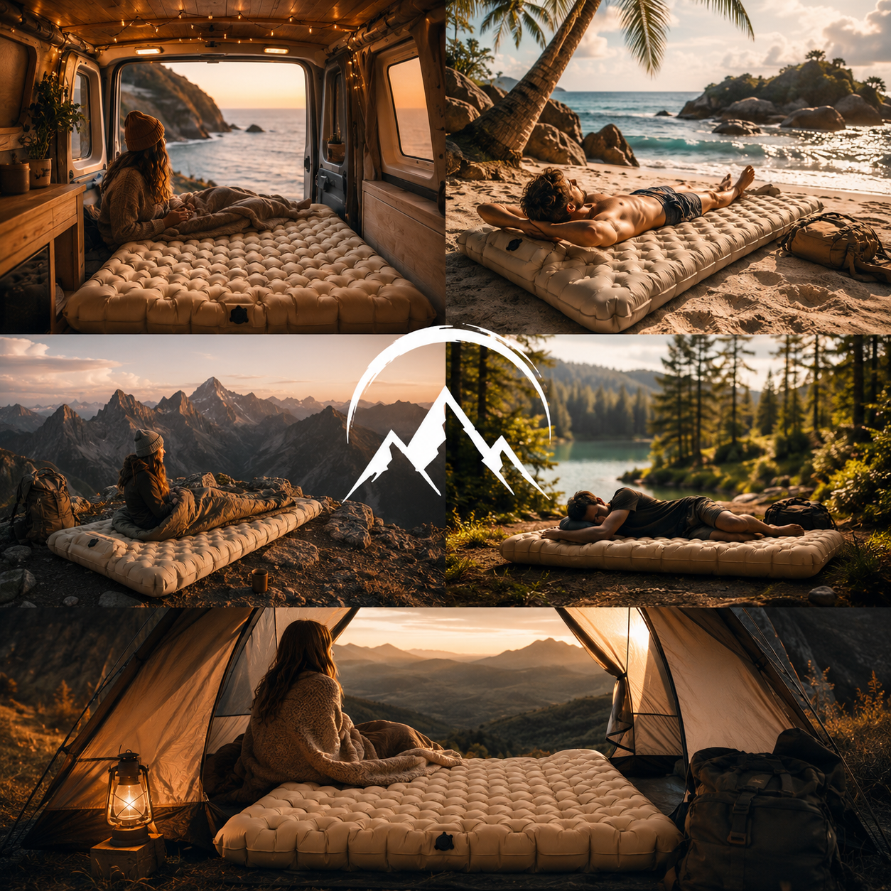 Nomadia™ - Matelas gonflable camping confort