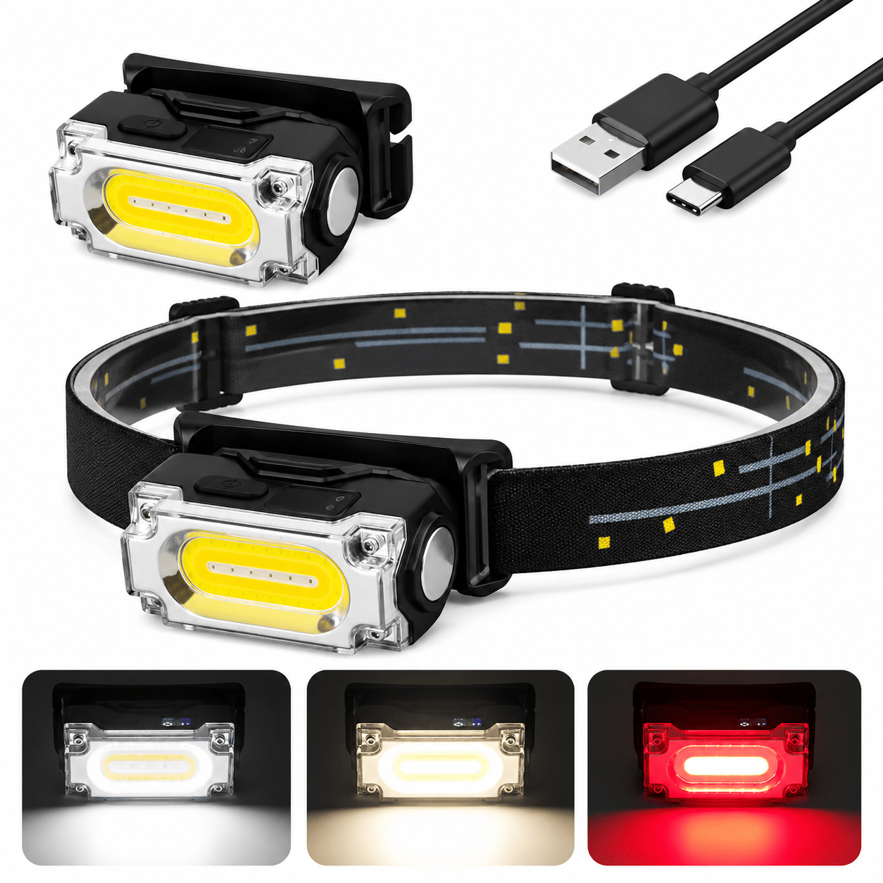 Lampe frontale magnétique UltraBeam Nomadia™ - NOMADIA