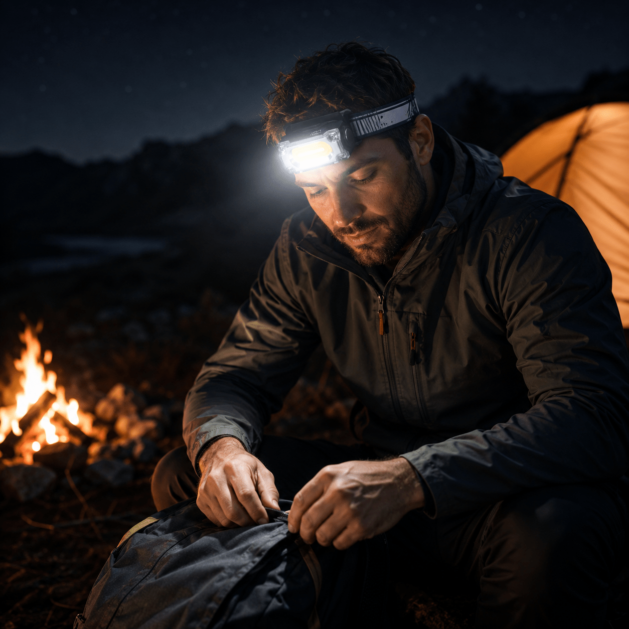 Lampe frontale magnétique UltraBeam Nomadia™ - NOMADIA