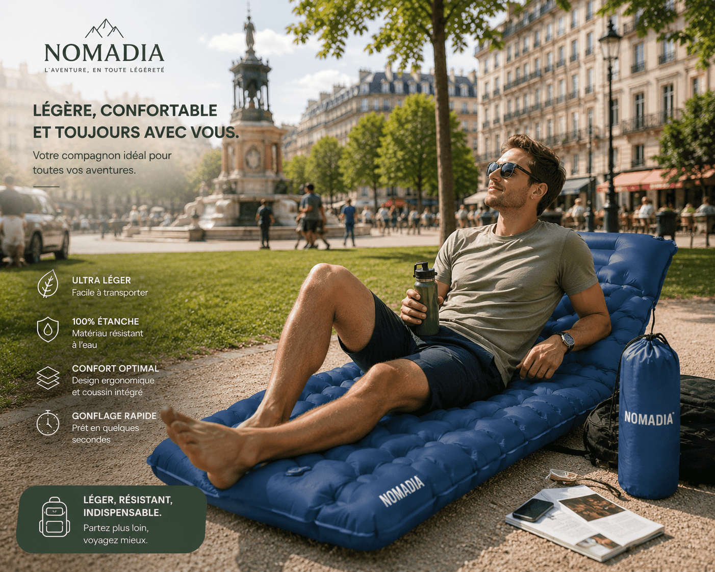 Matelas de Camping Nomadia™ - NOMADIA