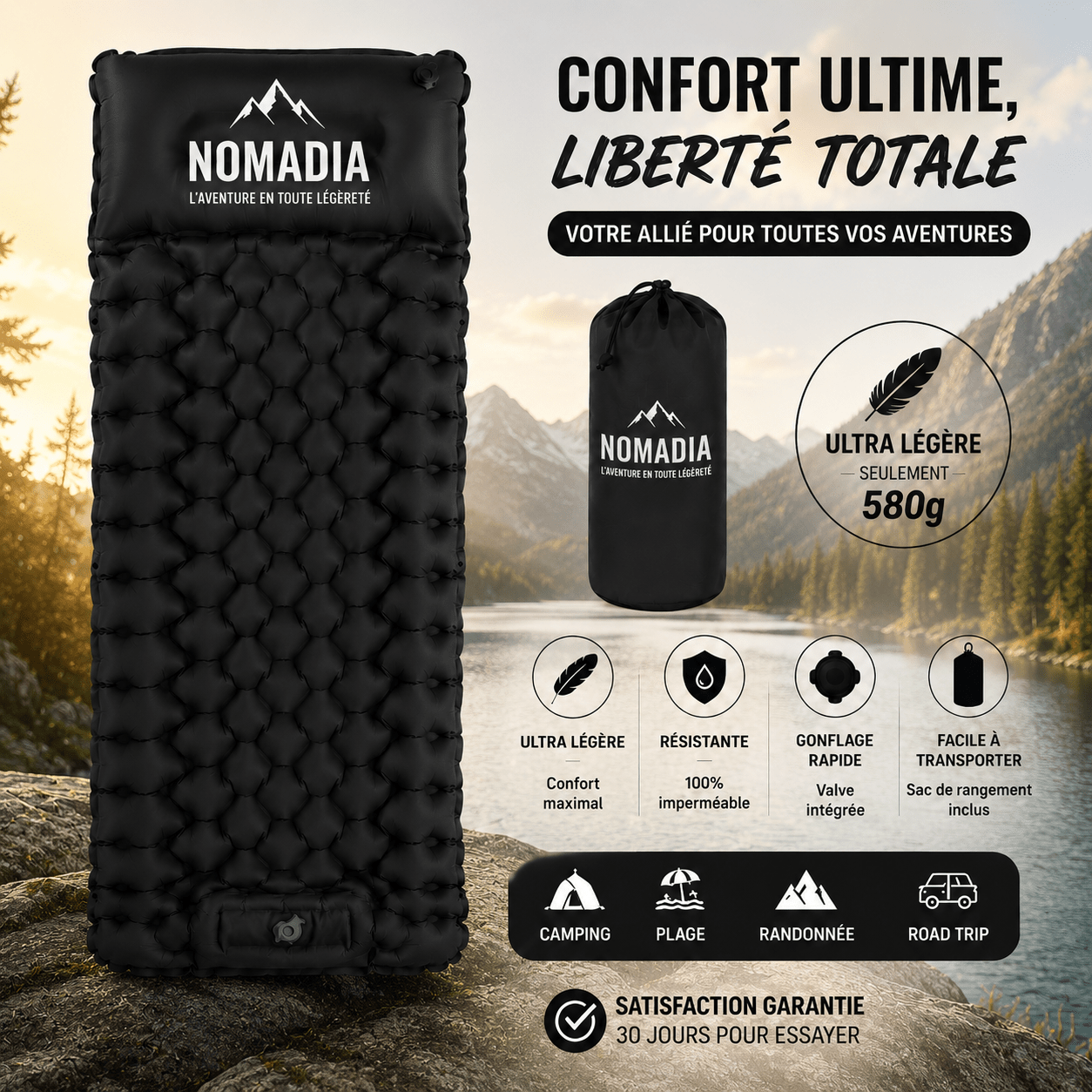 Matelas de Camping Nomadia™ - NOMADIA