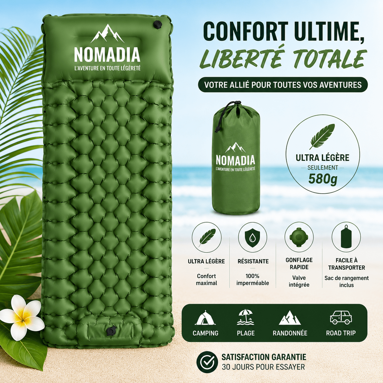 Matelas de Camping Nomadia™ - NOMADIA
